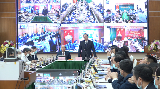 Tổng Giám đốc Tập đoàn Đặng Thanh Hải phát biểu chỉ đạo triển khai nhiệm vụ tháng 01/2022 và thời gian tới